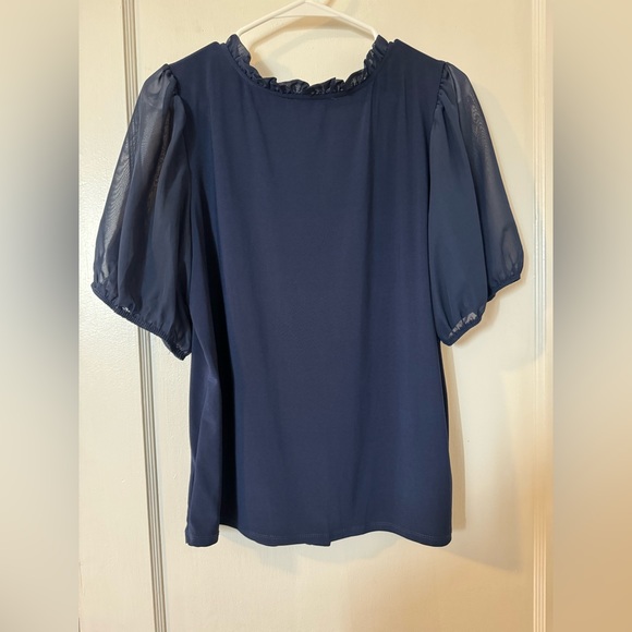 Navy Blue Blouse - Picture 4 of 8